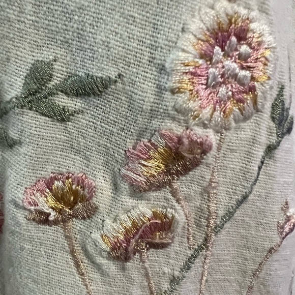 VINTAGE ERIKA collection sz xl cotton linen blend button up shirt - Picture 4 of 6